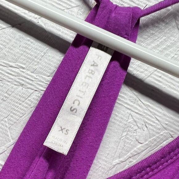 Fabletics Neema Maxi Dress sporty halter top bright purple size XS - Picture 4 of 7